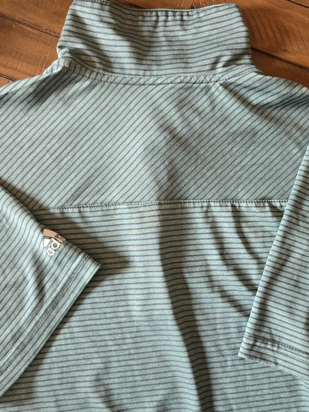 Adidas Men’s Green Striped Polo Shirt 0552